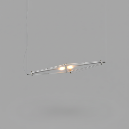 Arco | Moderne Pendelleuchte aus Glas und Edelstahl