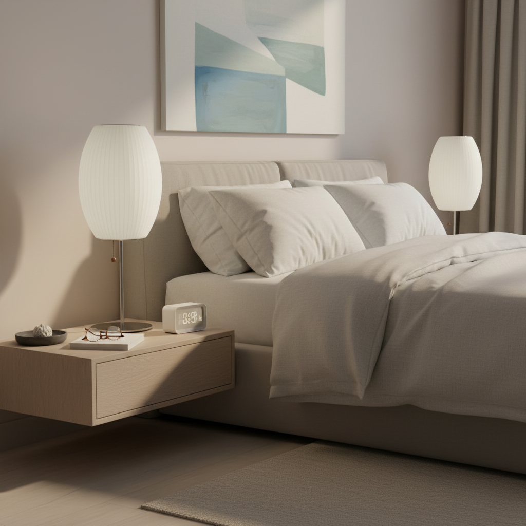 Bubble Glow | Dimmbar Retro Tischlampe aus Polymer