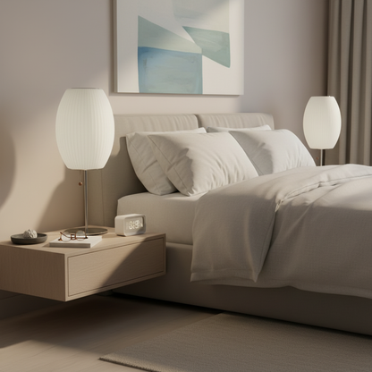 Bubble Glow | Dimmbar Retro Tischlampe aus Polymer