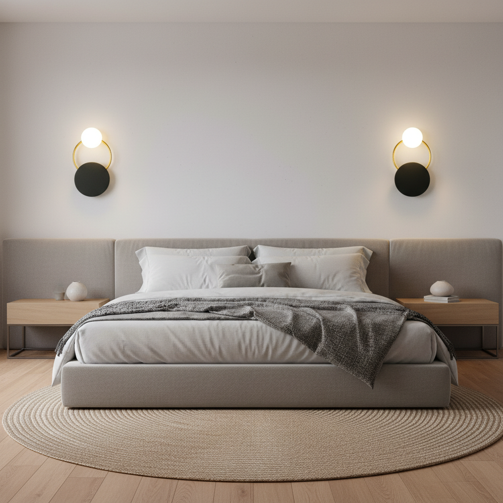 Schwarze Wandleuchte | Moderne Wandlampe für Innenräume