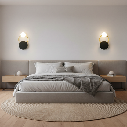Schwarze Wandleuchte | Moderne Wandlampe für Innenräume